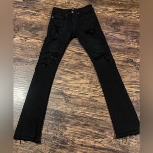 Black “Stacked Jeans”